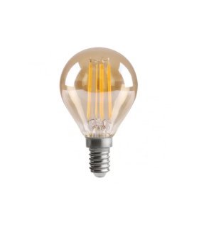 Bombilla Filamento esférica 4w 380Lm E14 ambar 2700k
