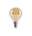 Bombilla Filamento esférica 4w 380Lm E14 ambar 2700k