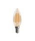 Bombilla Filamento Vela 4w 380Lm E14 Ambar 2700k