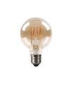 Bombilla Filamento Espiral Horizontal Globo 4w 8 cm Ambar