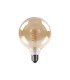 Bombilla Filamento Espiral Vertical Globo 4w 12,5 cm Ambar