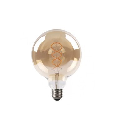 Bombilla Filamento Trenzado Globo 4w 12 cm Ambar