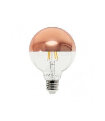 Bombilla Globo Reflector Oro Rosa 10w 4000k E27