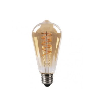 Bombilla Filamento Espiral Verical Pebetero 4w 250lm E27 Ambar
