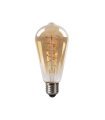 Bombilla Filamento Espiral Verical Pebetero 4w 250lm E27 Ambar