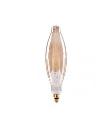 Bombilla Filamento Vela 8w 850lm E27 Ambar 3000k
