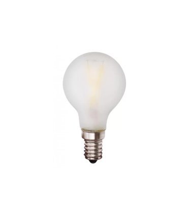 Bombilla Filamento Esferica Mate 4w 3000k Led E14 400lm