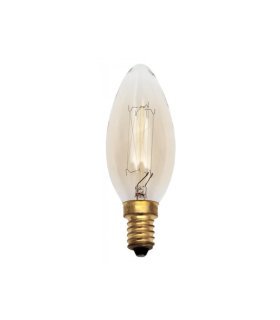 Bombilla Incandescencia Vintage Vela 25w E14 Calida
