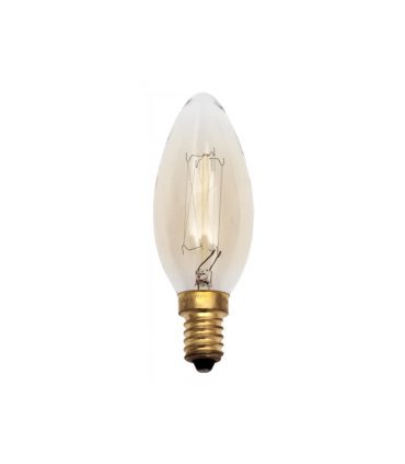 Bombilla Incandescencia Vintage Vela 25w E14 Calida