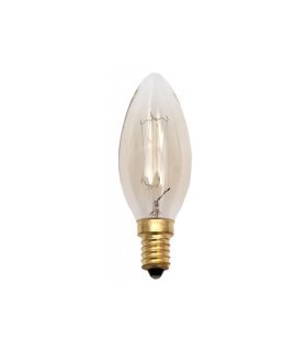 Bombilla Incandescencia Vintage Vela 40w E14 Calida