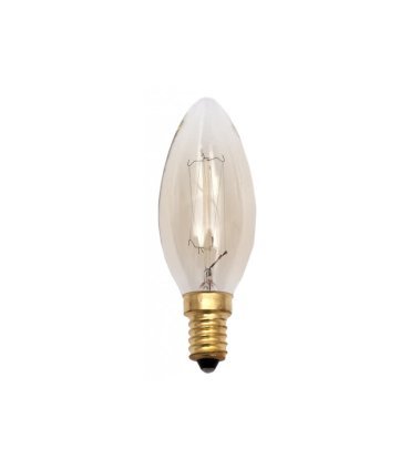 Bombilla Incandescencia Vintage Vela 40w E14 Calida