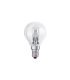 Bombilla halógena eco esférica clara E14 28w (40w)