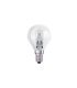 Bombilla halógena eco esférica clara E14 42w (60w)