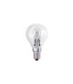 Bombilla halógena eco esférica clara E14 42w (60w)