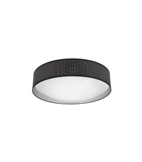 Plafon Anastasia 72w negro/plata 49cm