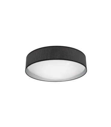 Plafon Anastasia 72w negro/plata 49cm