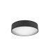 Plafon Anastasia 72w negro/plata 49cm
