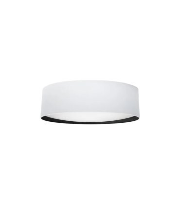 Plafón  Tatiana 72w blanco/madera negra 50cm