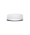 Plafon  Tatiana 72w blanco/madera negra 50cm