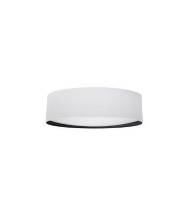 Plafón Tatiana 72w blanco/madera negra 60cm