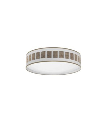 Plafón Ivanna 72w blanco-madera clara 50cm