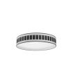 Plafon Ivanna 96w blanco-madera negra 60cm