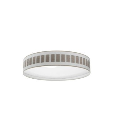 Plafón Ivanna 96w blanco-madera gris 60cm