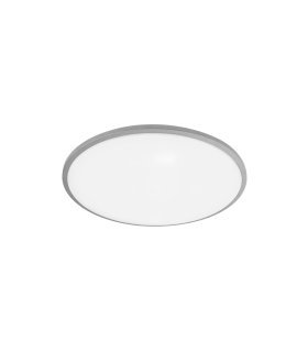 Plafón Eglon 36w blanco/plata 39 cm