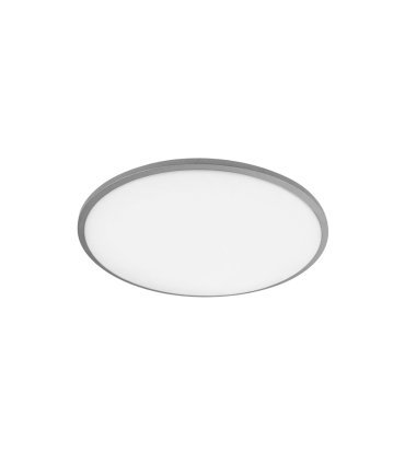 Plafón Eglon 60w blanco/plata 49 cm