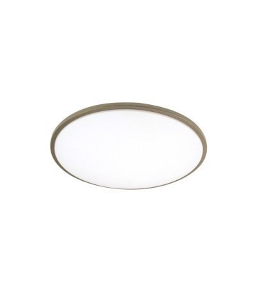 Plafón Eglon 60w blanco/cuero 49 cm