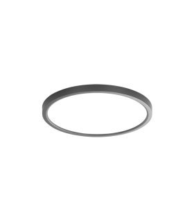 Plafon Faure 30w  blanco/negro 40 cm