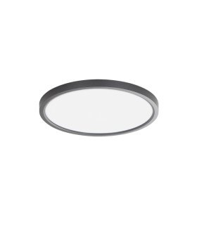 Plafón Faure 50w blanco/negro 60 cm