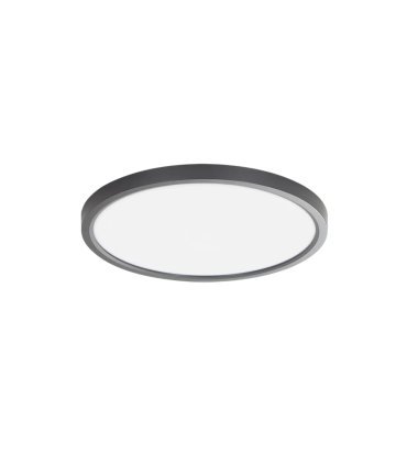 Plafón Faure 50w blanco/negro 60 cm