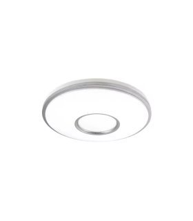 Plafón Perote 36w blanco/plata 39 cm