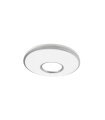 Plafon Perote 60w blanco/plata 49 cm