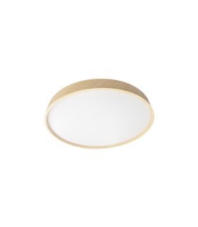 Plafón Kiara 60w blanco/haya 50 cm