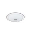 Plafon Magallanes 72w blanco/cromo 53 cm