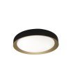 Plafon Lucy 60w negro/oro 50 cm