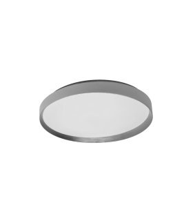 Plafon Alora 60w blanco/plata 50 cm