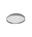 Plafon Alora 60w blanco/plata 50 cm