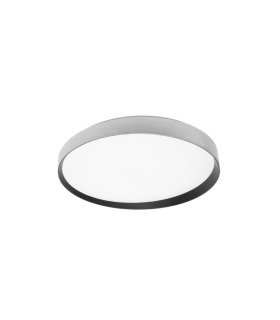 Plafon Alora 60w plata/negro 50 cm