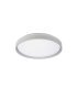 Plafón Morgan 60w blanco/plata 50 cm