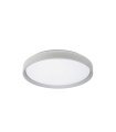 Plafon Morgan 60w blanco/plata 50 cm