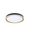 Plafon Claribel 60w negro/oro 50 cm