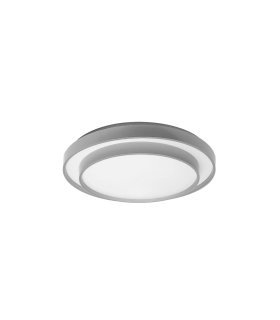 Plafon Fana 60w blanco/plata 50 cm