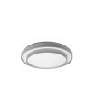 Plafon Fana 60w blanco/plata 50 cm