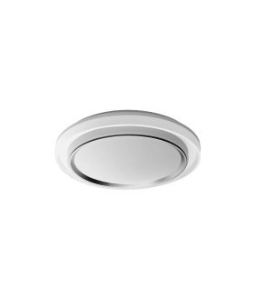 Plafon Meyer 60w blanco/plata 50 cm