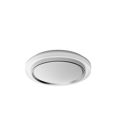 Plafon Meyer 60w blanco/plata 50 cm