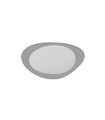 Plafon Daire 72w gris 55 cm
