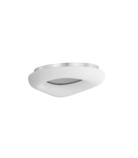 Plafón Paris 60w blanco/plata
